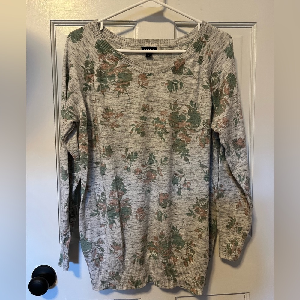 Floral Sweater, Torrid, Size 0